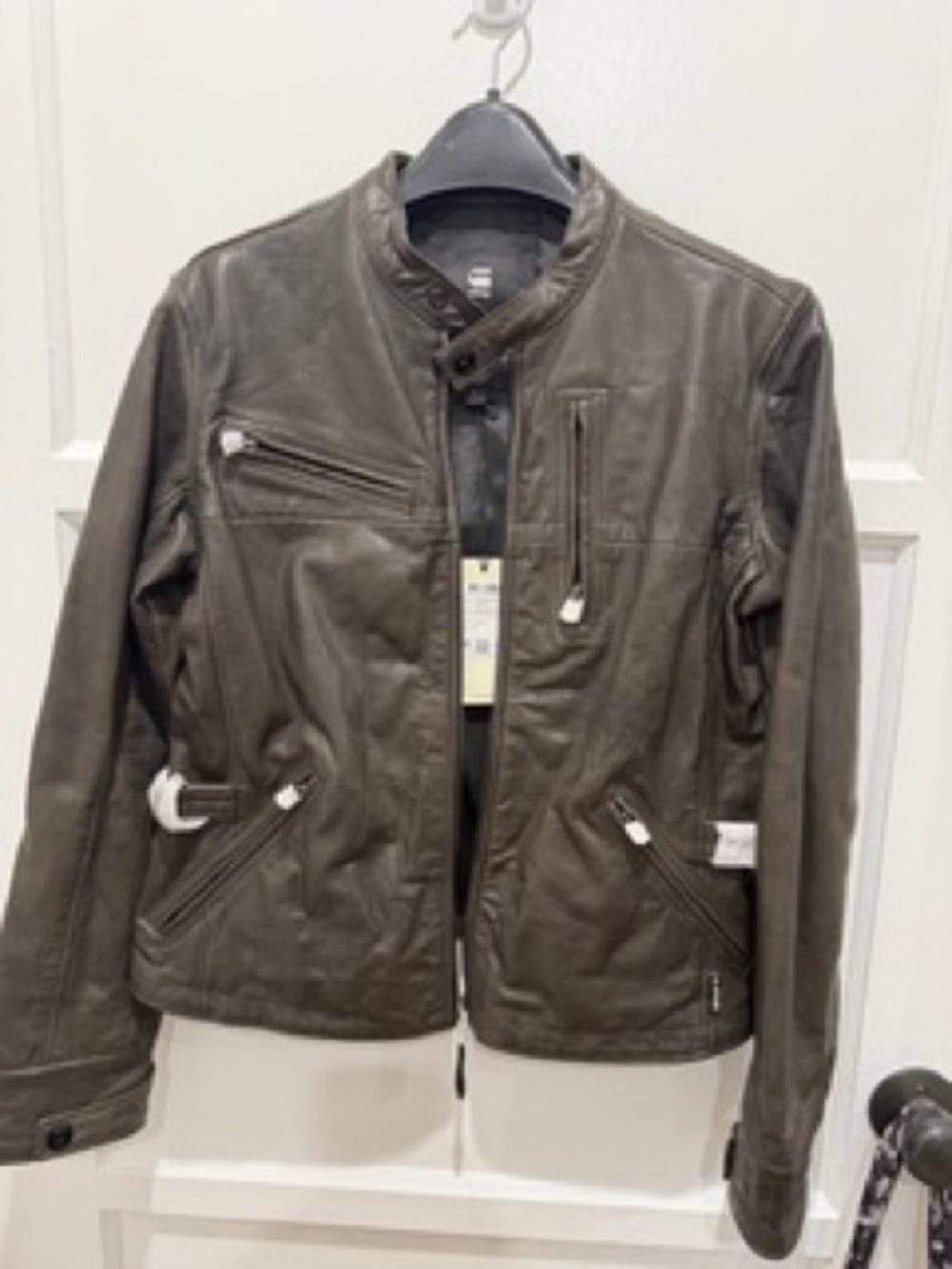 Women's G Star Leather Moto Jacket